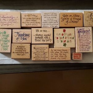 14 Friendship Wooden Stamps